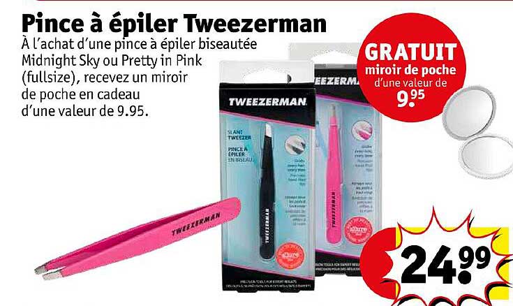 pince à épiler tweezerman