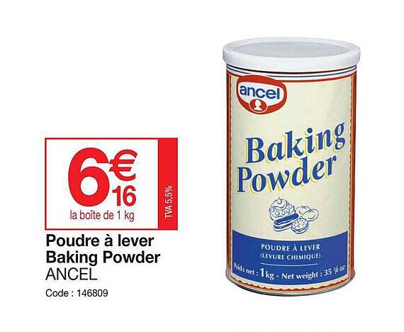 poudre à lever baking powder ancel