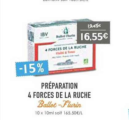 préparation 4 forces de la ruche ballot-flurin