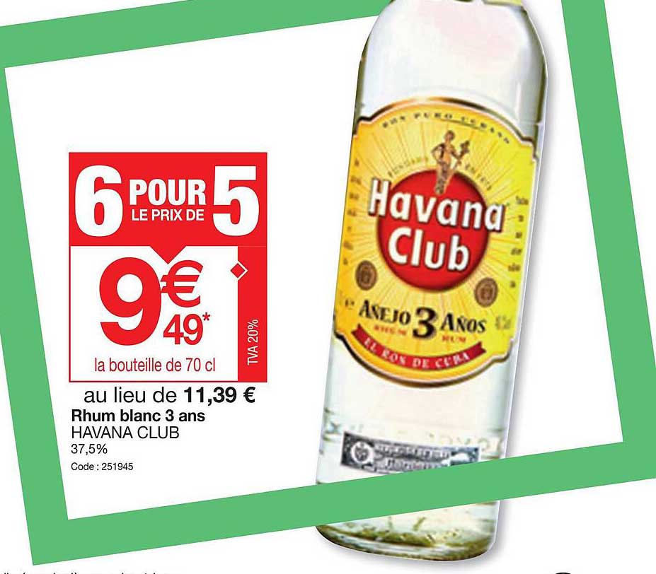 rhum blanc 3 ans havana club