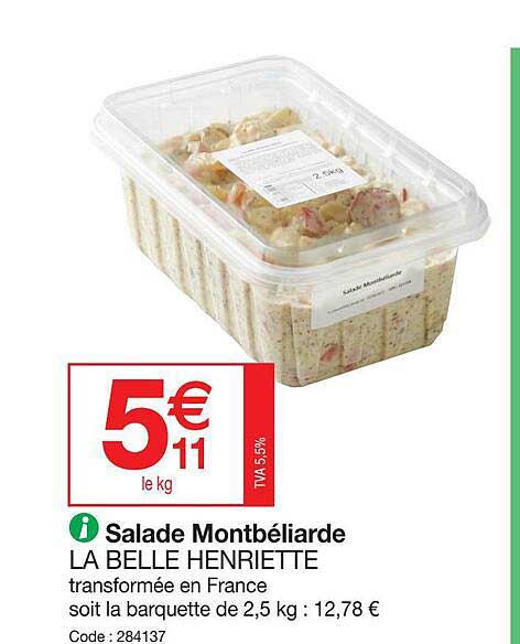 salade montbéliarde la belle henriette