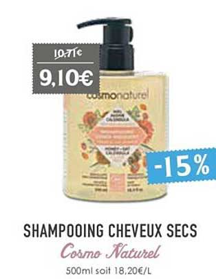 shampooing cheveux secs cosmo naturel