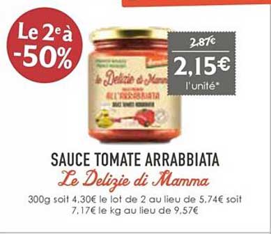 souce tomate arrabbiata le delizie de mamma