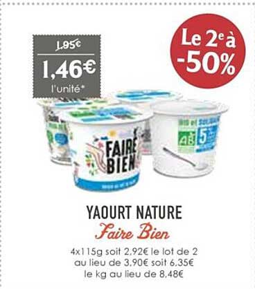 yaourt nature faire bien