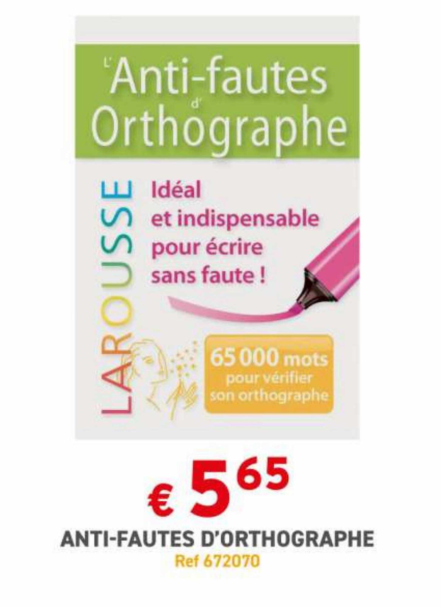 anti-fautes d'orthographe