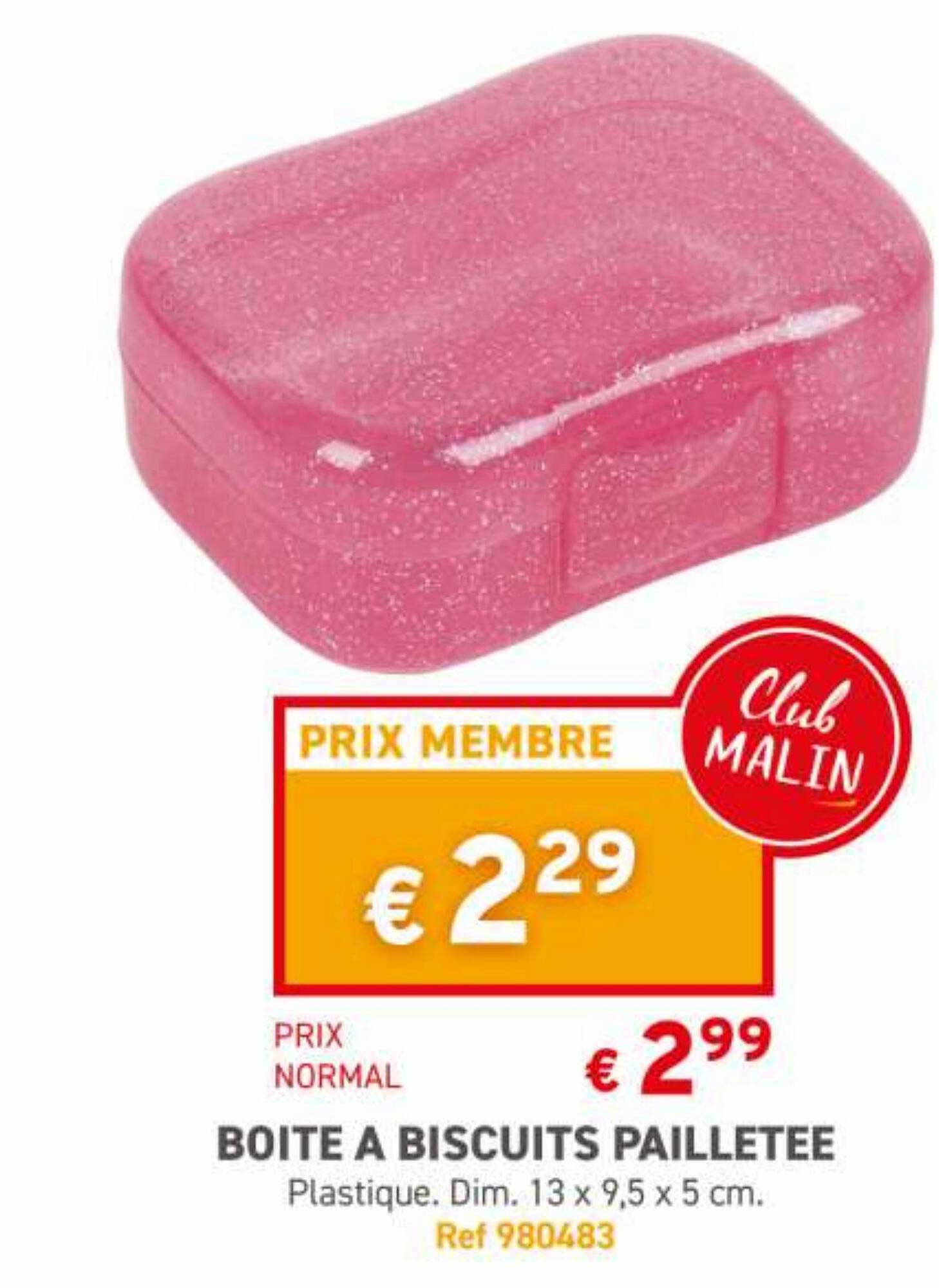 boîte à biscuits pailletée