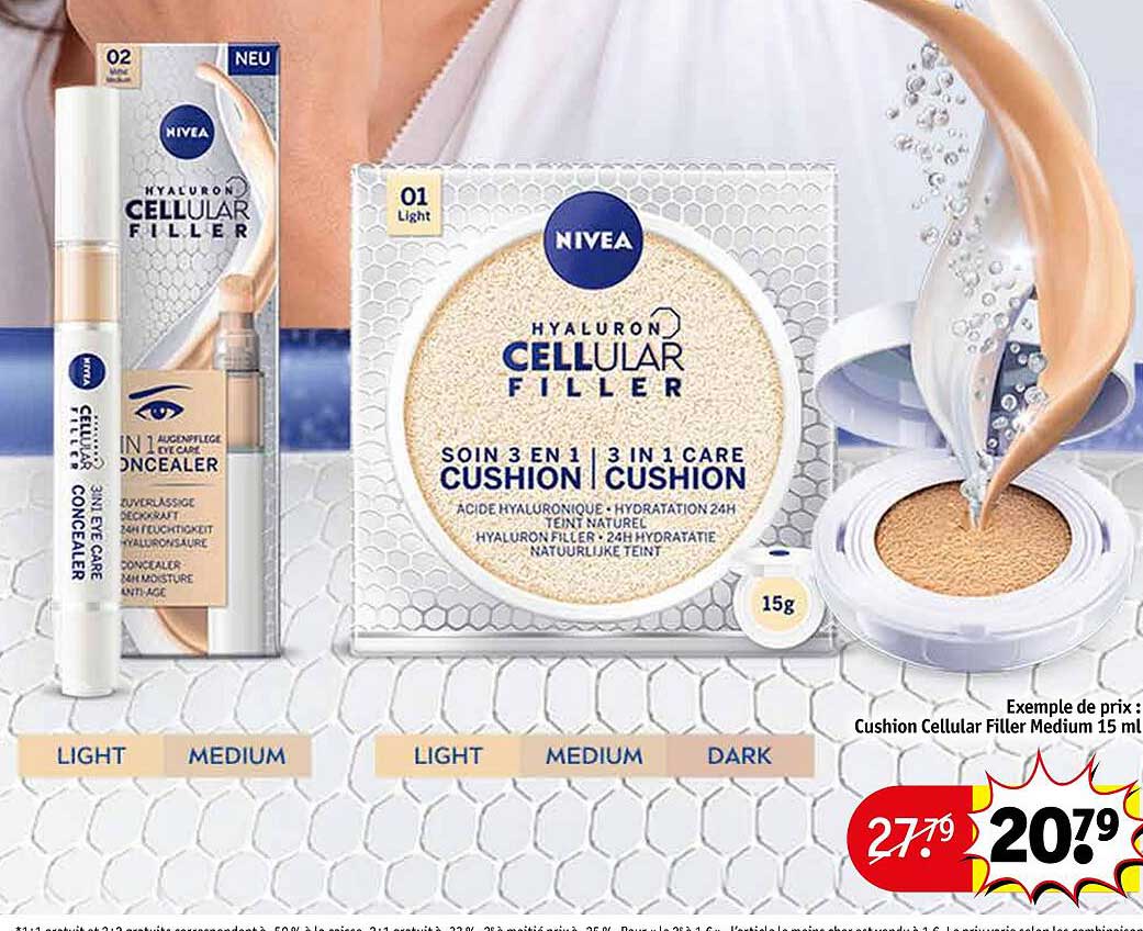 cushion cellular filler medium 15ml nivea