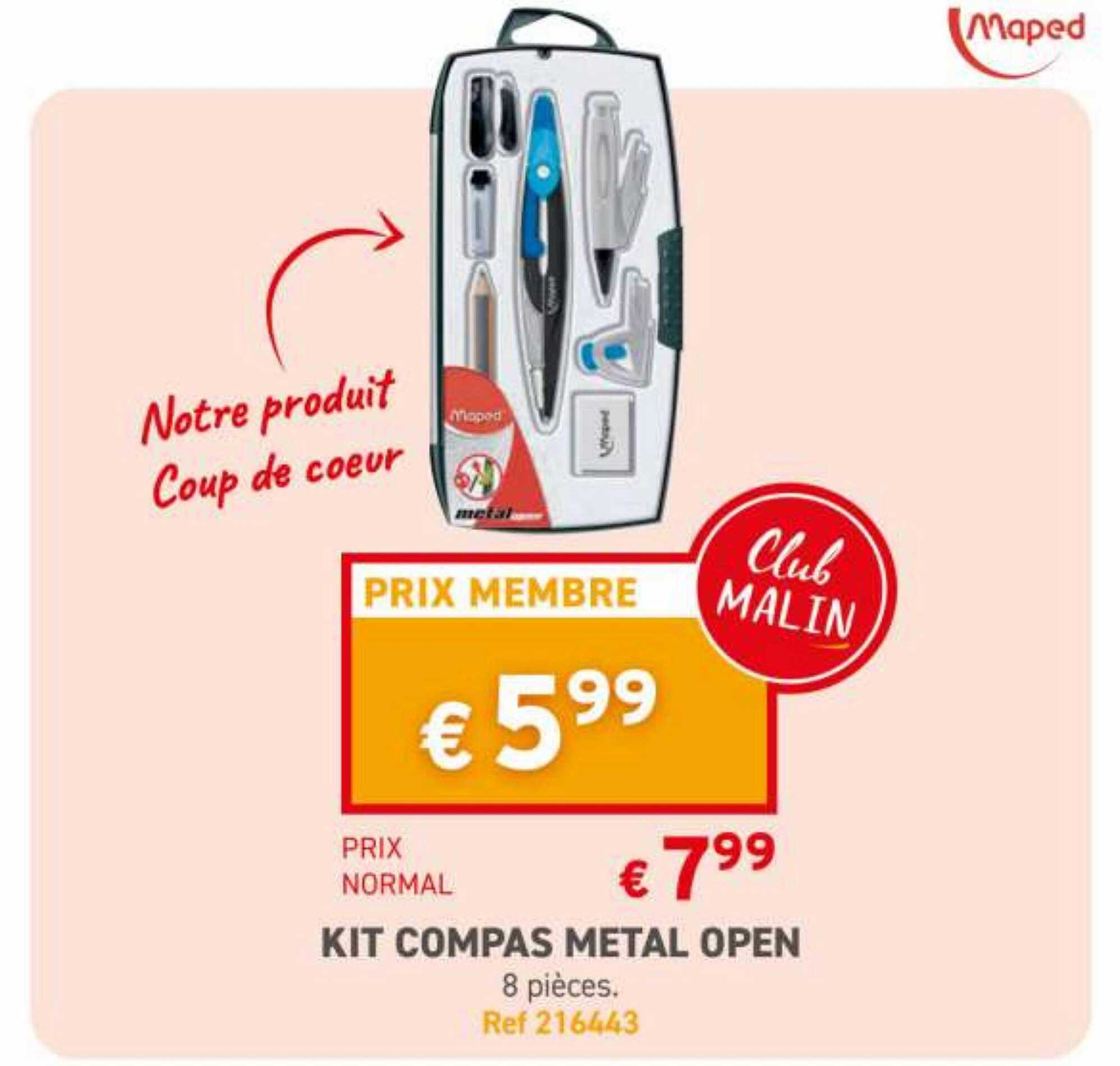 Kit Compas Métal Open