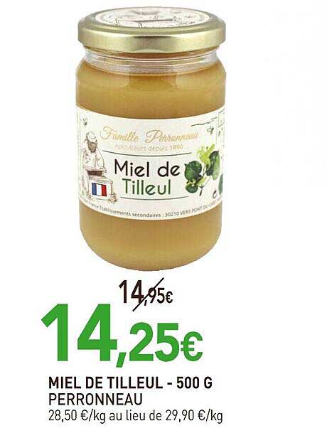 miel de tilleul perronneau - 500 g