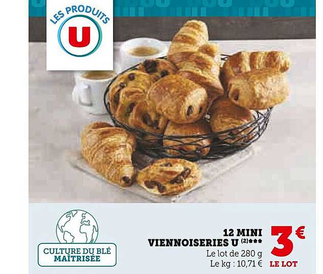 12 Mini Viennoiseries U