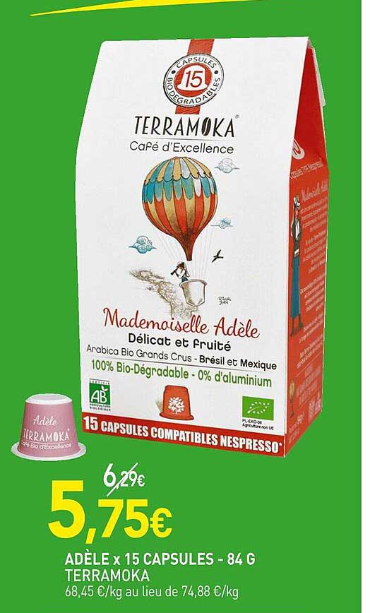 adèle x15 capsules terramoka - 84 g