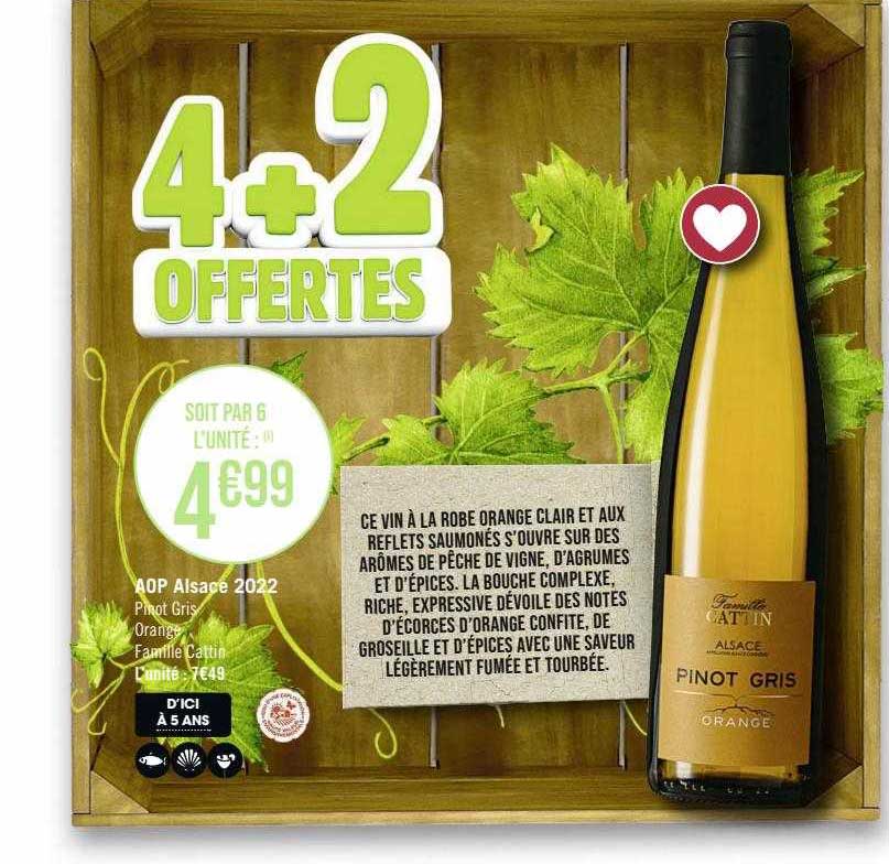 aop alsace 2022 pinot gris orange famille cattin
