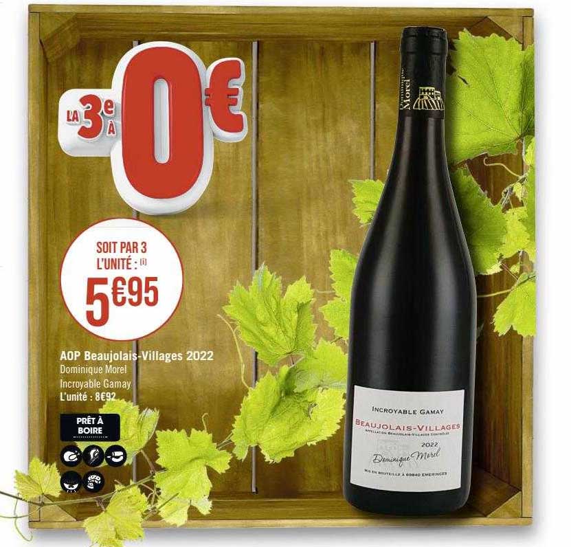 aop beaujolais-Villages 2022 dominique morel incroyable gamay