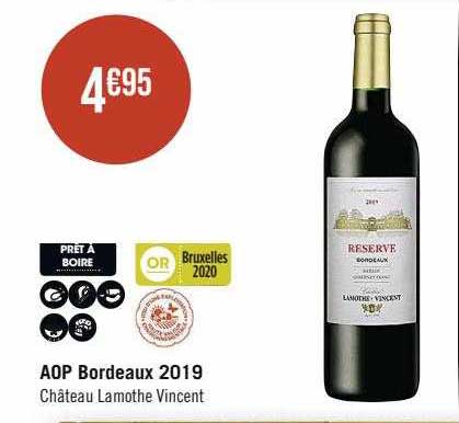 aop bordeaux 2019 château lamoth vincent