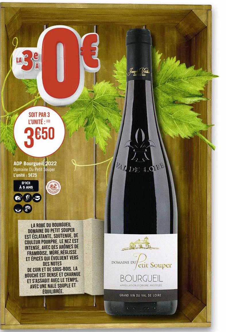 aop bourgjeil 2022 domaine de petit souper