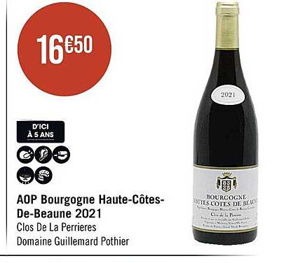 aop bourgogne haute-Côtes-De-Beaune 2021 clos de la perrières domaine guillemard pothier