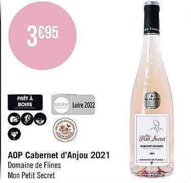 aop cabernet d'anjou 2021 domaine de flines