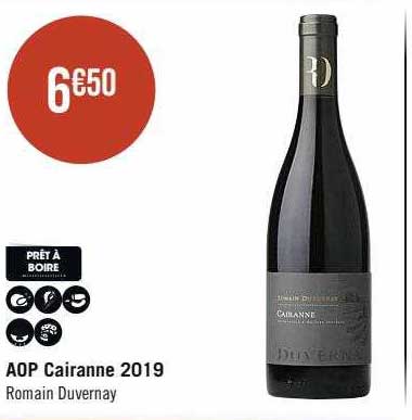 aop cairanne 2019 romain duvernay