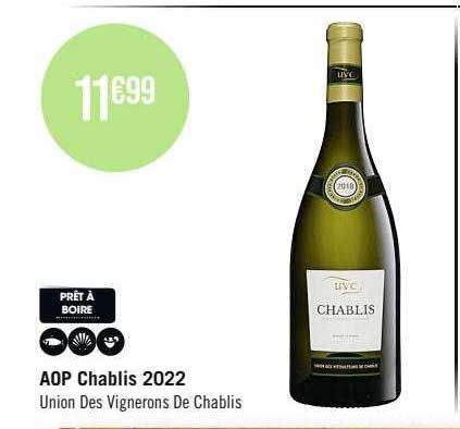 aop chablis 2022 union des vignerons de chablis