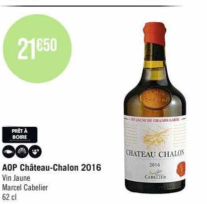 aop château-Chalon 2016 vin jaune marcel cabelier