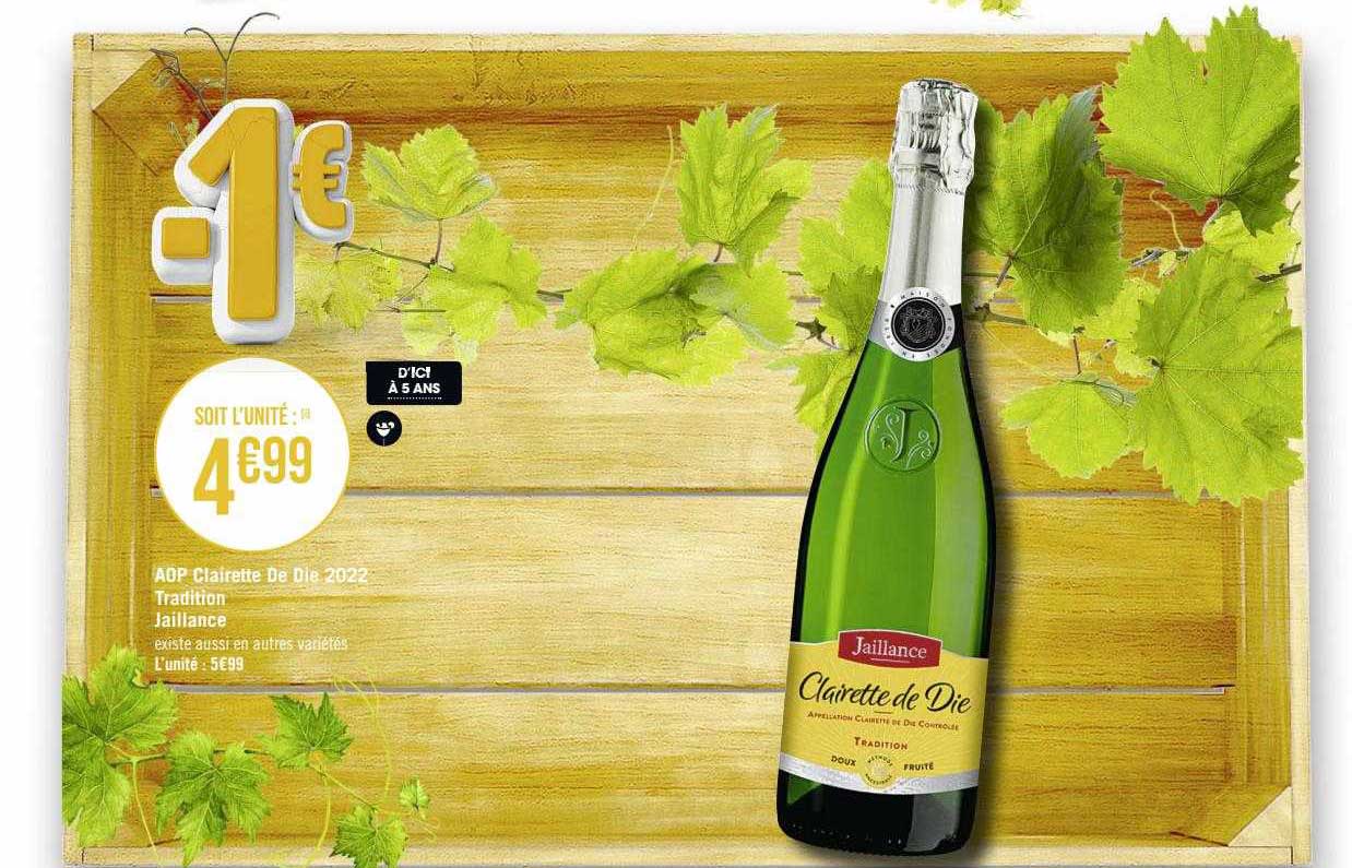 aop clairette de die 2022 tradition jaillance