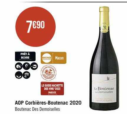 aop corbières-Boutenac 2020 boutenac des demoiselles