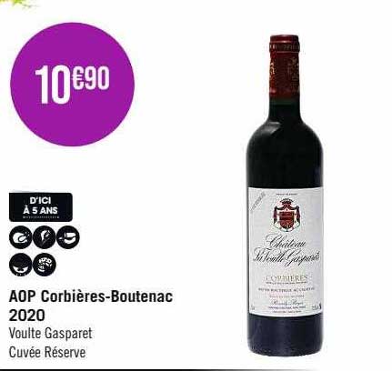 aop corbières-Boutenac 2020 voulte gasparet cuvée réserve
