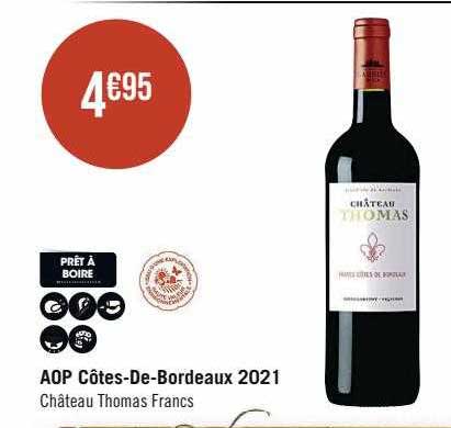 aop côtes-De-Bordeaux 2021 château thomas francs