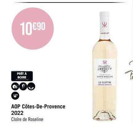 aop côtes-De-Provence 2022 cloître de roseline