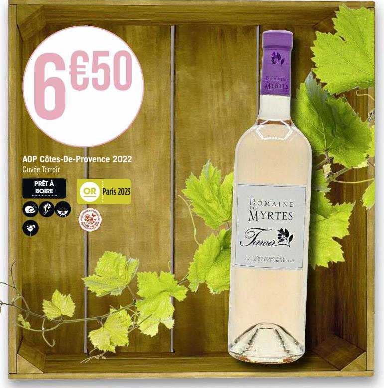 aop côtes-De-Provence 2022 cuvée terroir