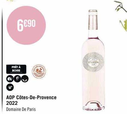 aop côtes-De-Provence 2022 domaine de paris