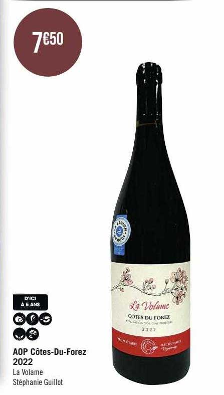 aop côtes-Du-Forez 2022 la volame stéphanie guillot