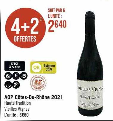 aop côtes-Du-Rhône 2021 haute tradition vieilles vignes