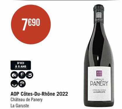 aop côtes-Du-Rhône 2022 château de panery la garuste