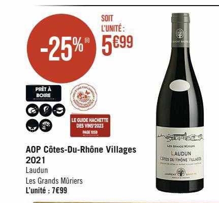 Aop Côtes-Du-Rhône Villages 2021 Laudun Les Grands Mûriers