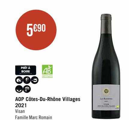 aop côtes-Du-Rhône villages 2021 visan famille marc romain