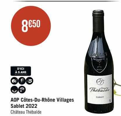 aop côtes-Du-Rhône villages sablet 2022 château thébaïde