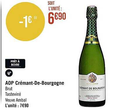 aop crémant-De-Bourgogne brut tasteviné veuve ambal