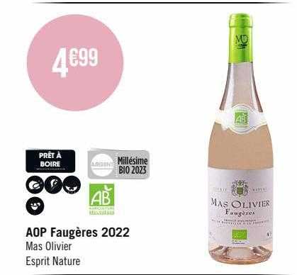 aop faugères 2022 mas olivier esprit nature