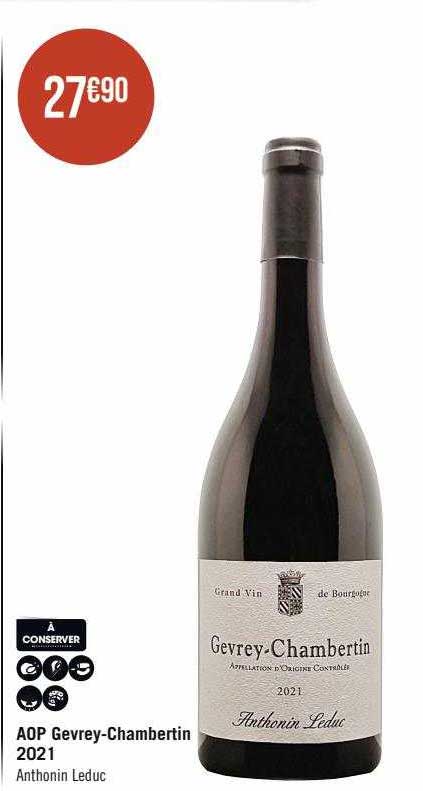 aop gevrey-Chambertin 2021 anthonin leduc