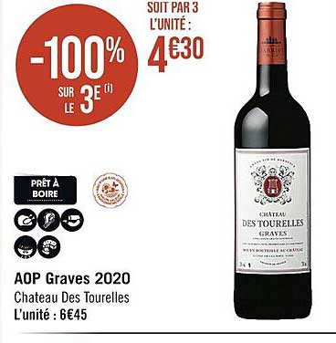 aop graves 2020 château des tourelles