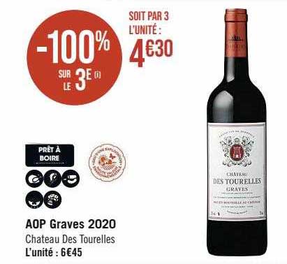 aop graves 2020 château des tourelles