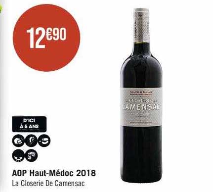 aop haut-Médoc 2018 la closerie de camensac