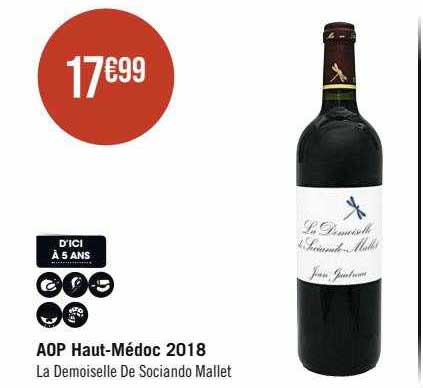 aop haut-Médoc 2018 la demoiselle de sociando mallet