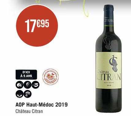 aop haut-Médoc 2019 château citran