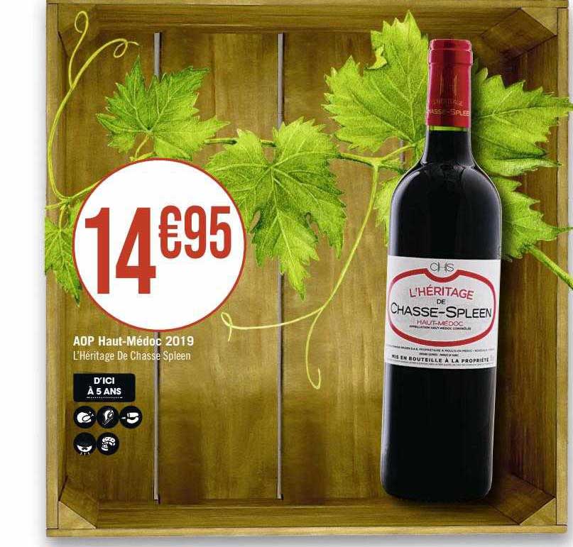 aop haut-Médoc 2019 l'héritage de chasse-Spleen