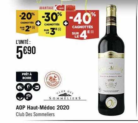 aop haut-médoc 2020 club des sommeliers