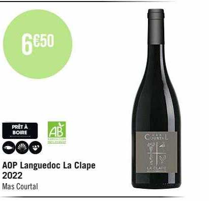 aop languedoc la clape 2022 mas courtal