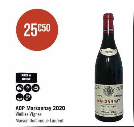 aop marsannay 2020 vieilles vignes maison dominique laurent