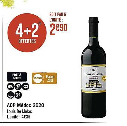 aop médoc 2020 louis de melac